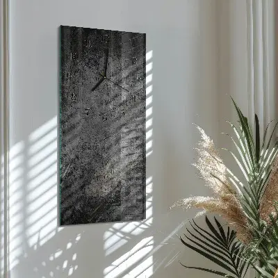 Vertikale glas wanduhr Muster