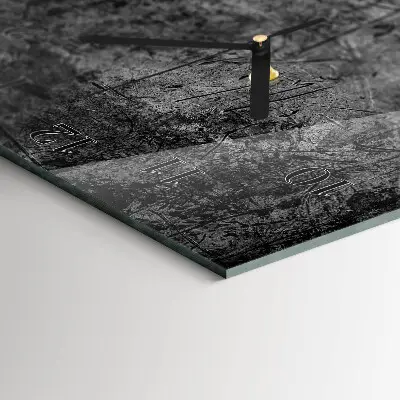 Vertikale glas wanduhr Muster