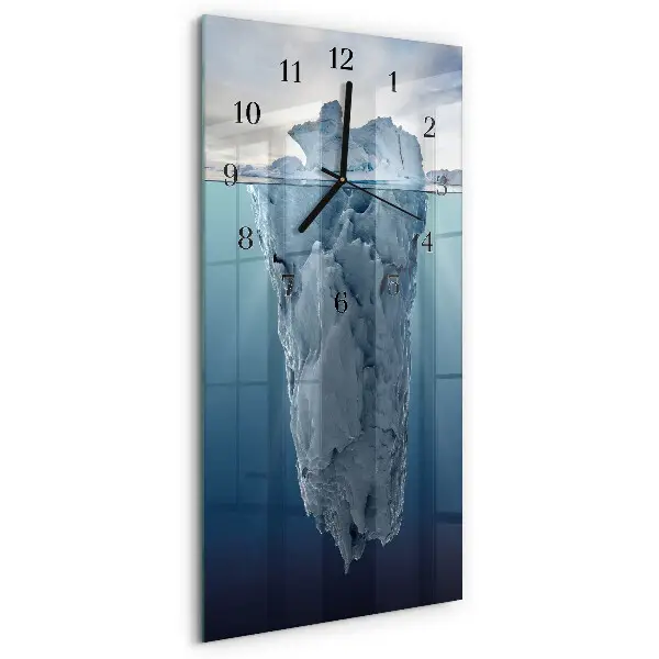 Wanduhr design ausgefallen vertikal Gletscher