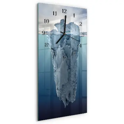 Wanduhr design ausgefallen vertikal Gletscher