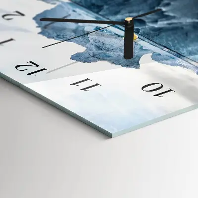 Wanduhr design ausgefallen vertikal Gletscher