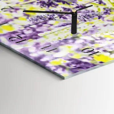 Vertikale Uhr Lavendel