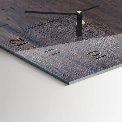 Vertikale glas wanduhr Holzbrett