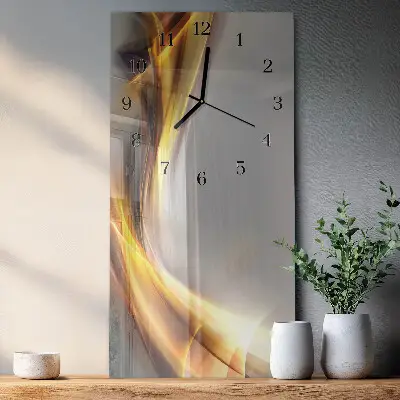 Wanduhr mit motiv vertikal Abstraktion