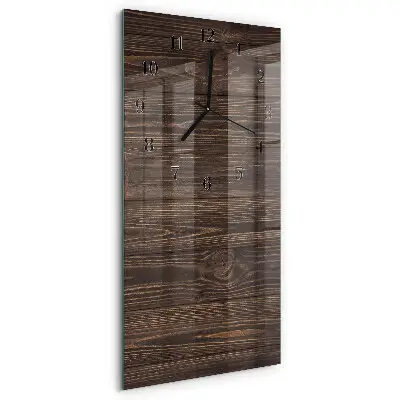 Vertikale Uhr Holz