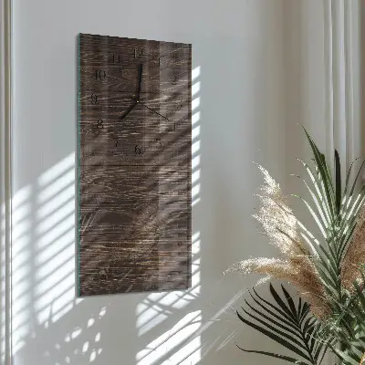 Vertikale Uhr Holz