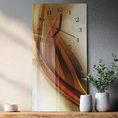 Wanduhr mit motiv vertikal Abstraktion
