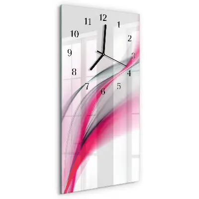 Vertikale glas wanduhr Abstraktion