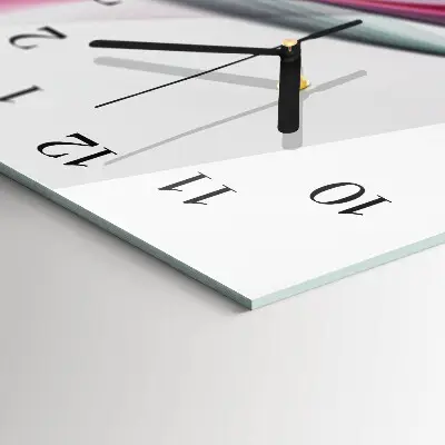 Vertikale glas wanduhr Abstraktion
