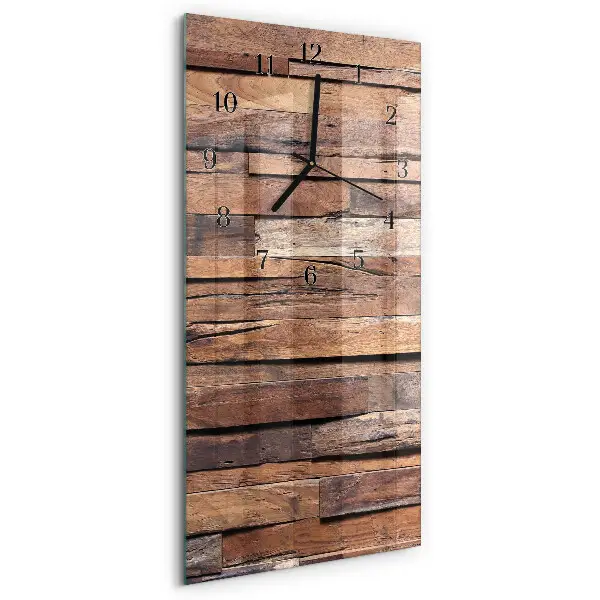 Vertikale Uhr Holz