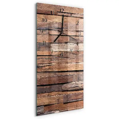 Vertikale Uhr Holz