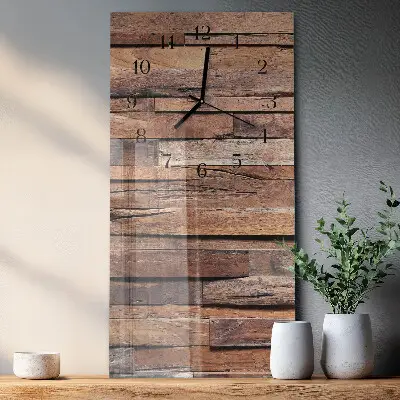 Vertikale Uhr Holz
