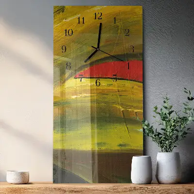 Moderne wanduhr vertikal Stück