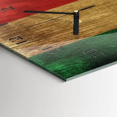 Vertikale Uhr Italienische Flagge