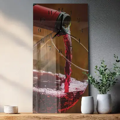 Vertikale Uhr Wein