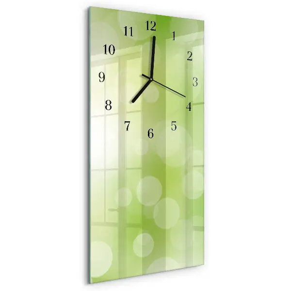 Vertikale glas wanduhr Muster