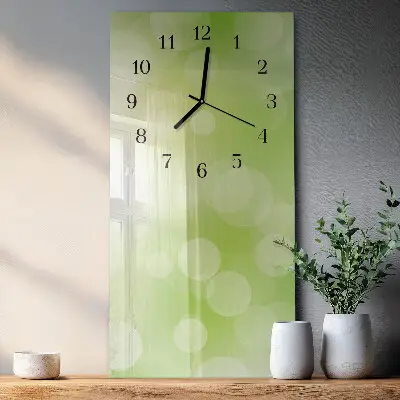 Vertikale glas wanduhr Muster