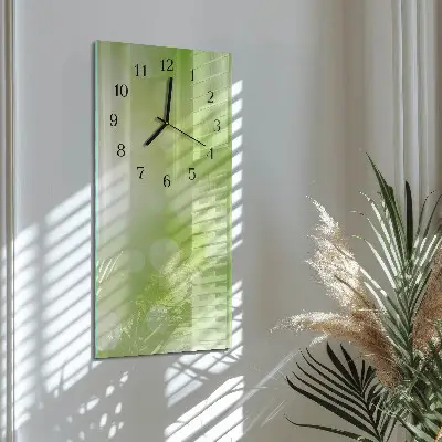 Vertikale glas wanduhr Muster