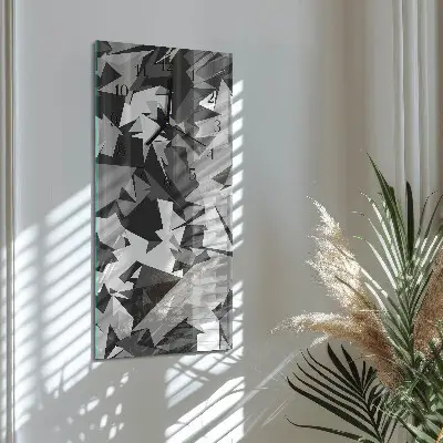 Vertikale glas wanduhr Muster