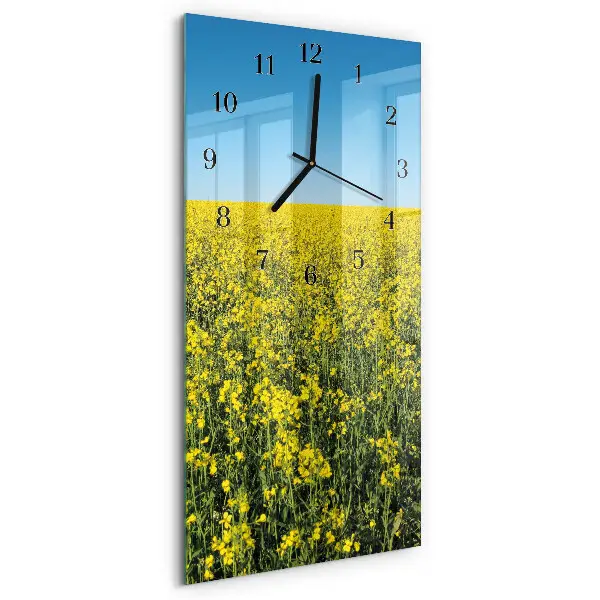 Vertikale Uhr Blumenfeld