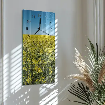 Vertikale Uhr Blumenfeld