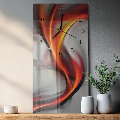 Wanduhr design ausgefallen vertikal Abstraktion