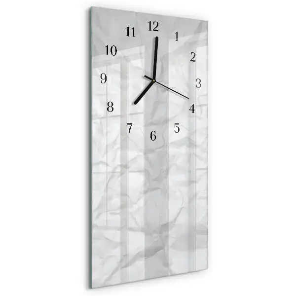 Wanduhr design ausgefallen vertikal Ein Blatt Papier