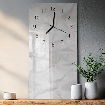 Wanduhr design ausgefallen vertikal Ein Blatt Papier