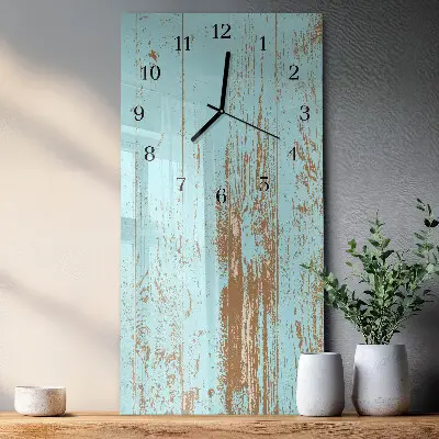 Vertikale Uhr Holz