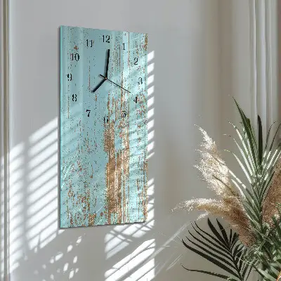 Vertikale Uhr Holz