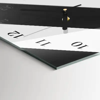 Vertikale glas wanduhr Streifen