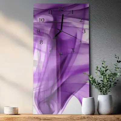 Wanduhr mit motiv vertikal Viola-Muster