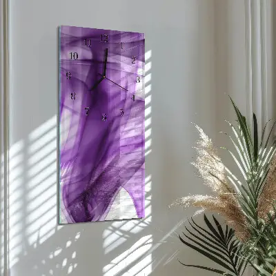 Wanduhr mit motiv vertikal Viola-Muster