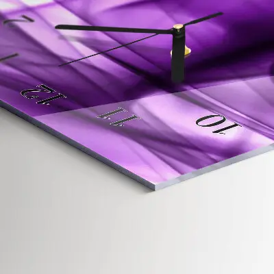 Wanduhr mit motiv vertikal Viola-Muster