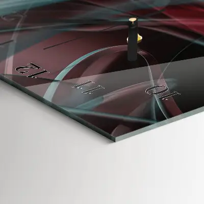 Wanduhr mit motiv vertikal Muster