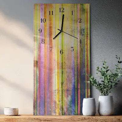Vertikale Uhr Holz
