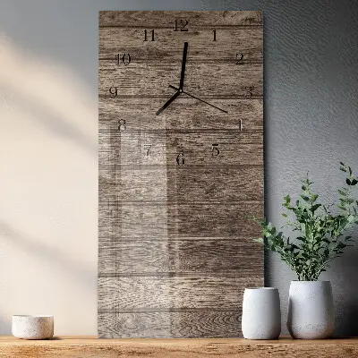 Wanduhr design ausgefallen vertikal Holz