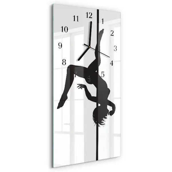 Wanduhr mit motiv vertikal Pole-Tänzerin