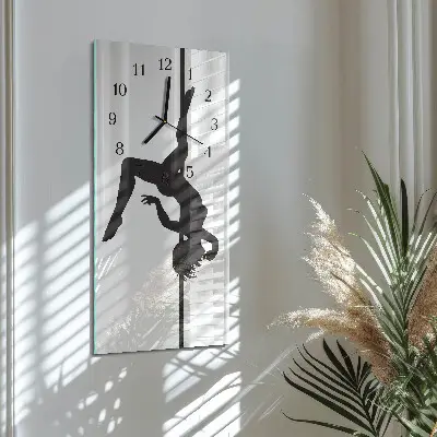 Wanduhr mit motiv vertikal Pole-Tänzerin
