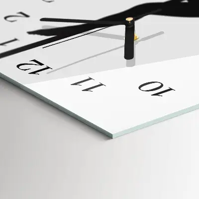 Wanduhr mit motiv vertikal Pole-Tänzerin