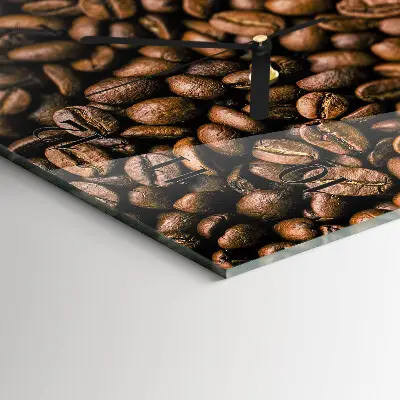 Wanduhr mit motiv vertikal Kaffeebohnen