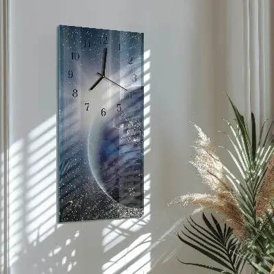 Wanduhr design ausgefallen vertikal Das Universum der Erde