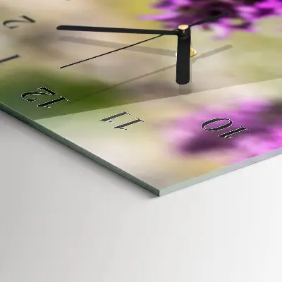 Wanduhr mit motiv vertikal Blumen