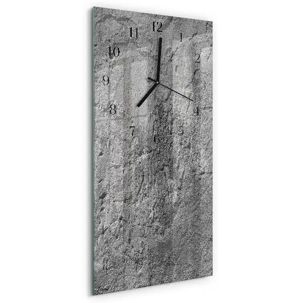 Wanduhr design ausgefallen vertikal Betonwand