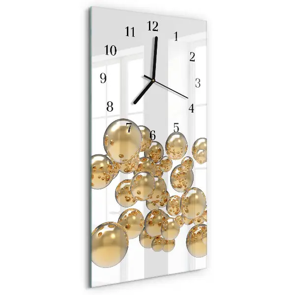 Moderne wanduhr vertikal Bälle
