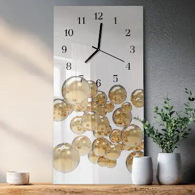 Moderne wanduhr vertikal Bälle