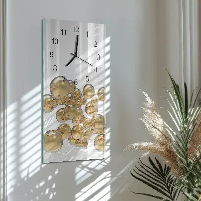 Moderne wanduhr vertikal Bälle