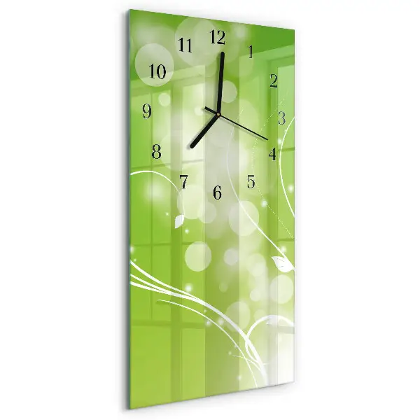 Vertikale glas wanduhr Muster