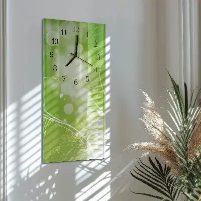 Vertikale glas wanduhr Muster