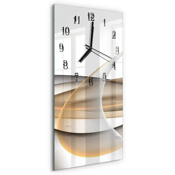 Wanduhr mit motiv vertikal Abstraktion